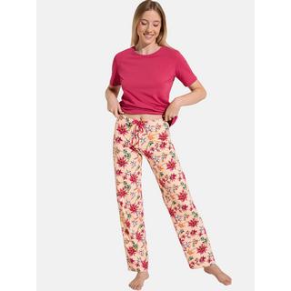 Lisca  Pyjama Hose T-Shirt Kurzarm Flowers 