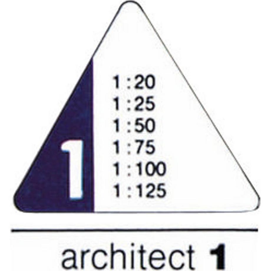 RUMOLD  RUMOLD Dreikantmassstab 195/15 15cm 195/1/15 architect 1 Alu 