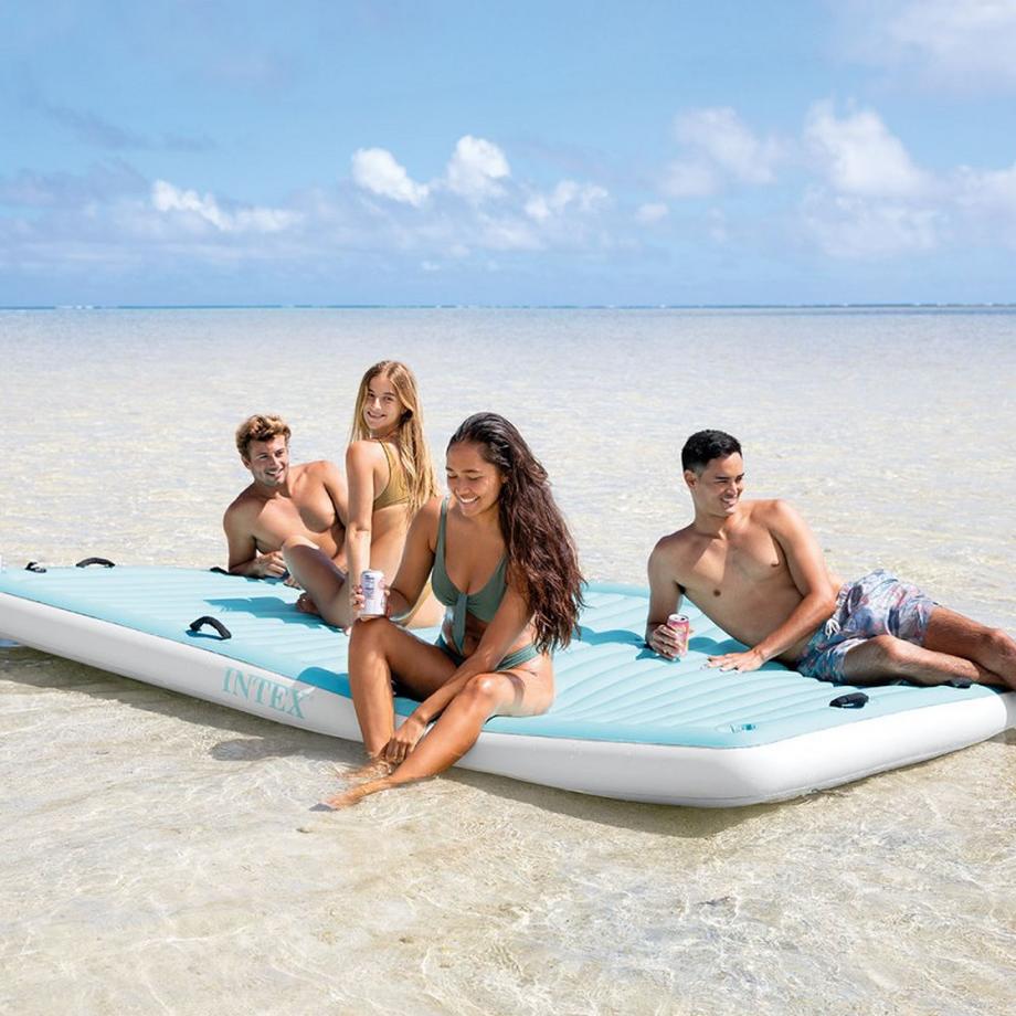 Intex  Intex 56289EU Aufblasbares Spielzeug für Pool & Strand Blau, Weiß Monochromatisch Vinyl Schwimmende Matratze 