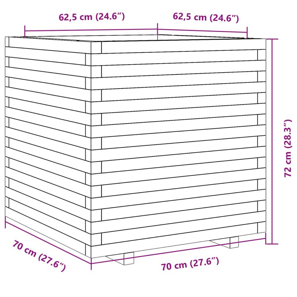 VidaXL Jardinière bois de pin  