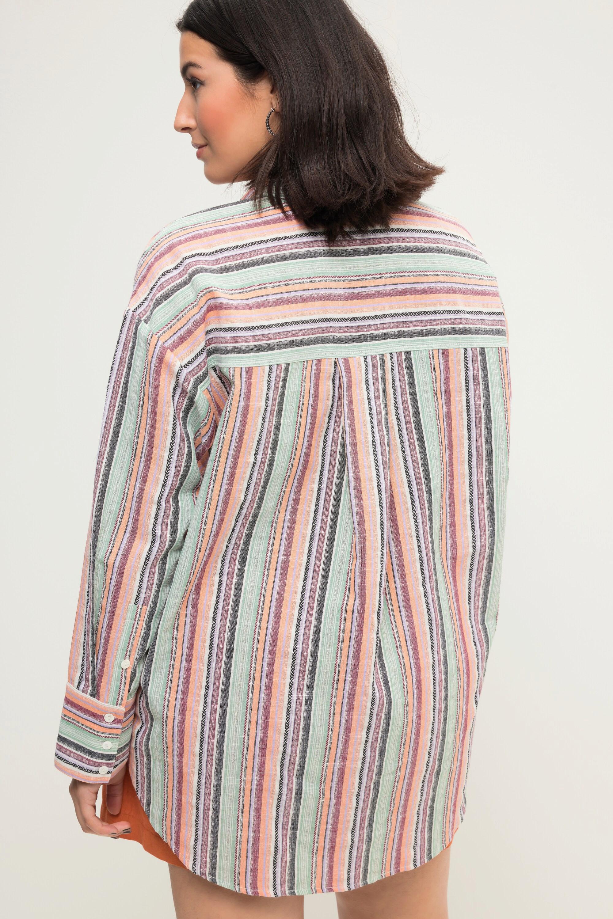 Studio Untold  Camicia dal taglio oversize con righe, collo da camicia e maniche lunghe 