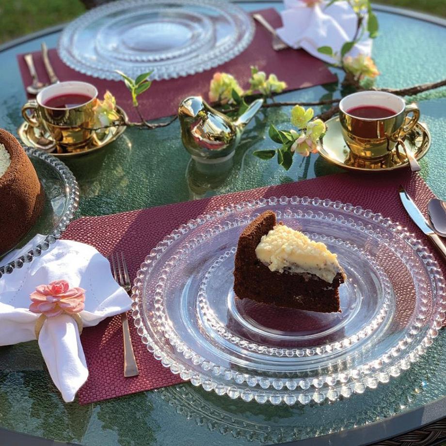 Wolff Sous-plat en cristal perlé  