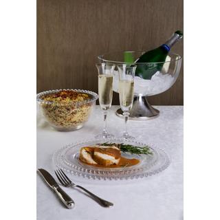 Wolff Unterteller Teller in perliertem Kristal  