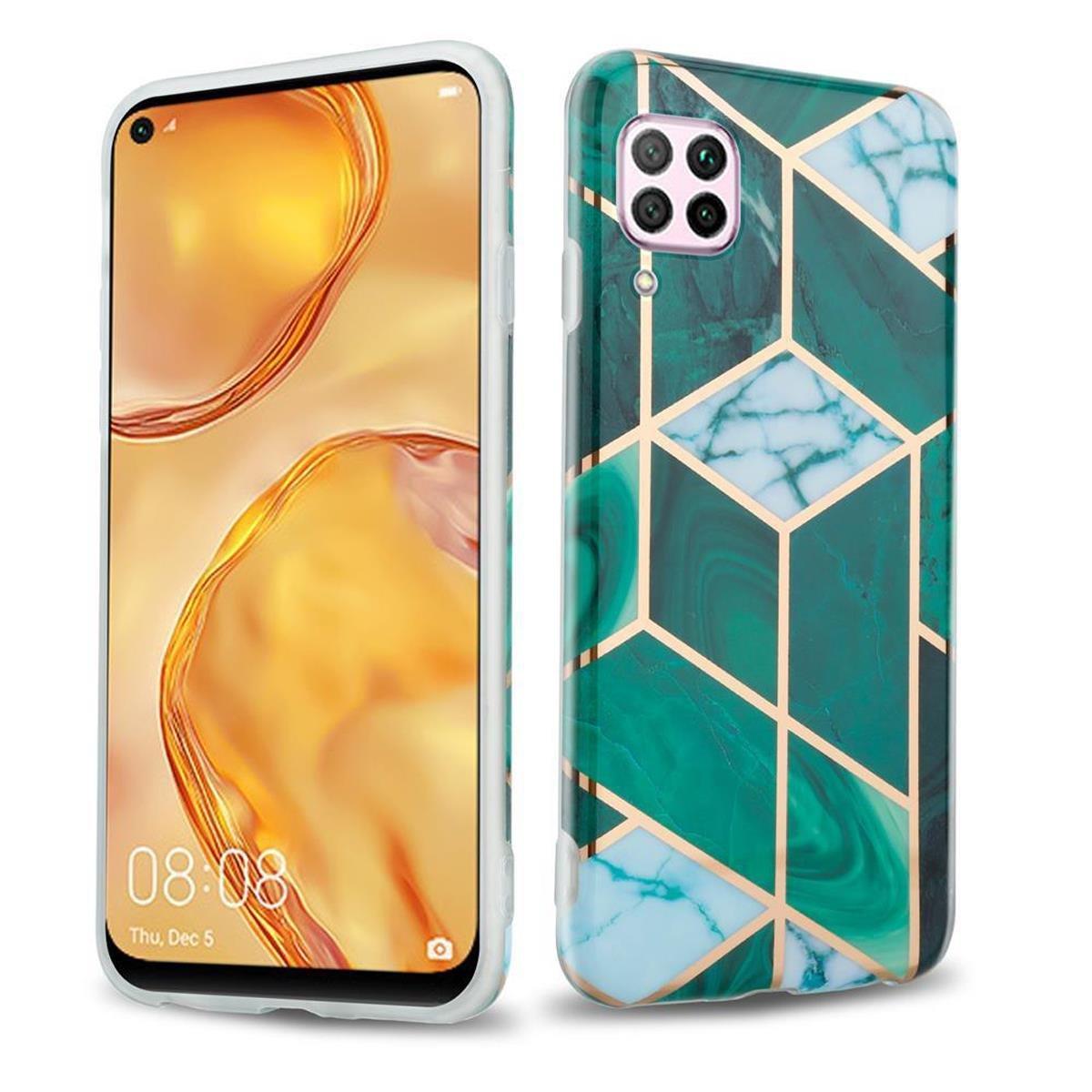 Cadorabo  Housse compatible avec Huawei NOVA 6 SE / P40 LITE / NOVA 7i - Coque de protection en silicone TPU avec motif mosaïque 