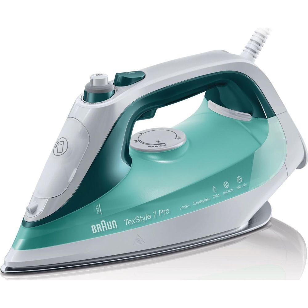 BRAUN Braun SI 7042 GR Ferro da stiro a secco e a vapore 2400 W Verde, Bianco  