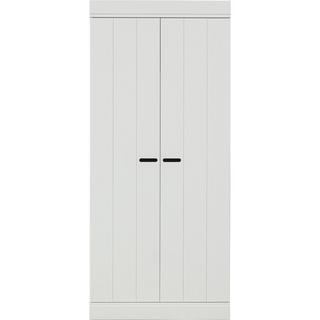 mutoni Armoire Connect basse pin blanc 175x77  