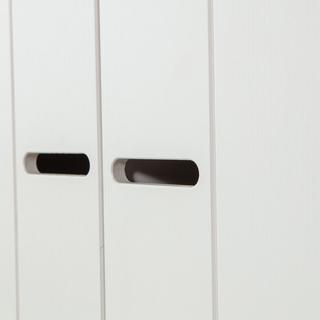 mutoni Armoire Connect basse pin blanc 175x77  