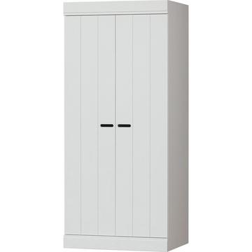 Armoire Connect basse pin blanc 175x77