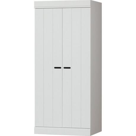 mutoni Armoire Connect basse pin blanc 175x77  