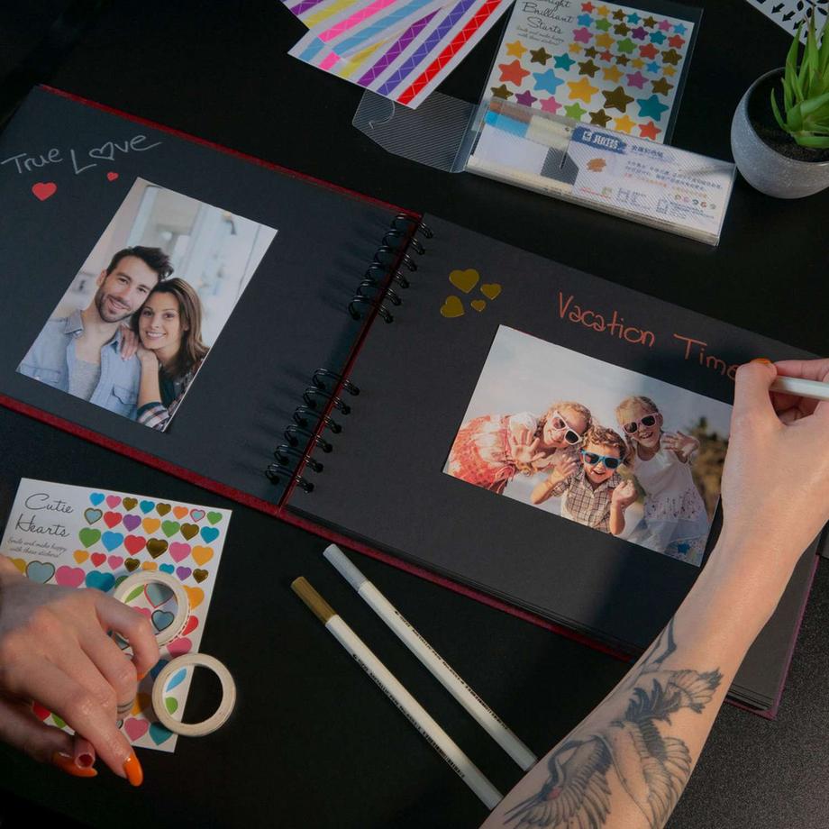 Intirilife Album Photo/Livre Photo À Personnaliser  