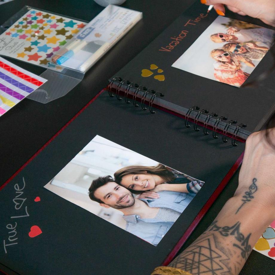 Intirilife Album Photo/Livre Photo À Personnaliser  