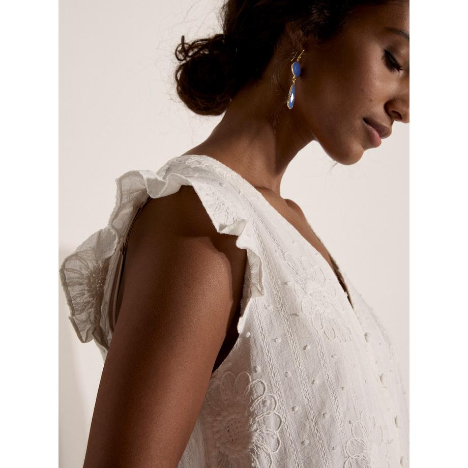 APRICOT Blouse brodée de marguerites  