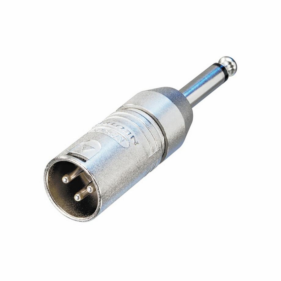 Nedis  Adaptateur XLR XLR 3p mâle - 6,35 mm, mâle Argent 