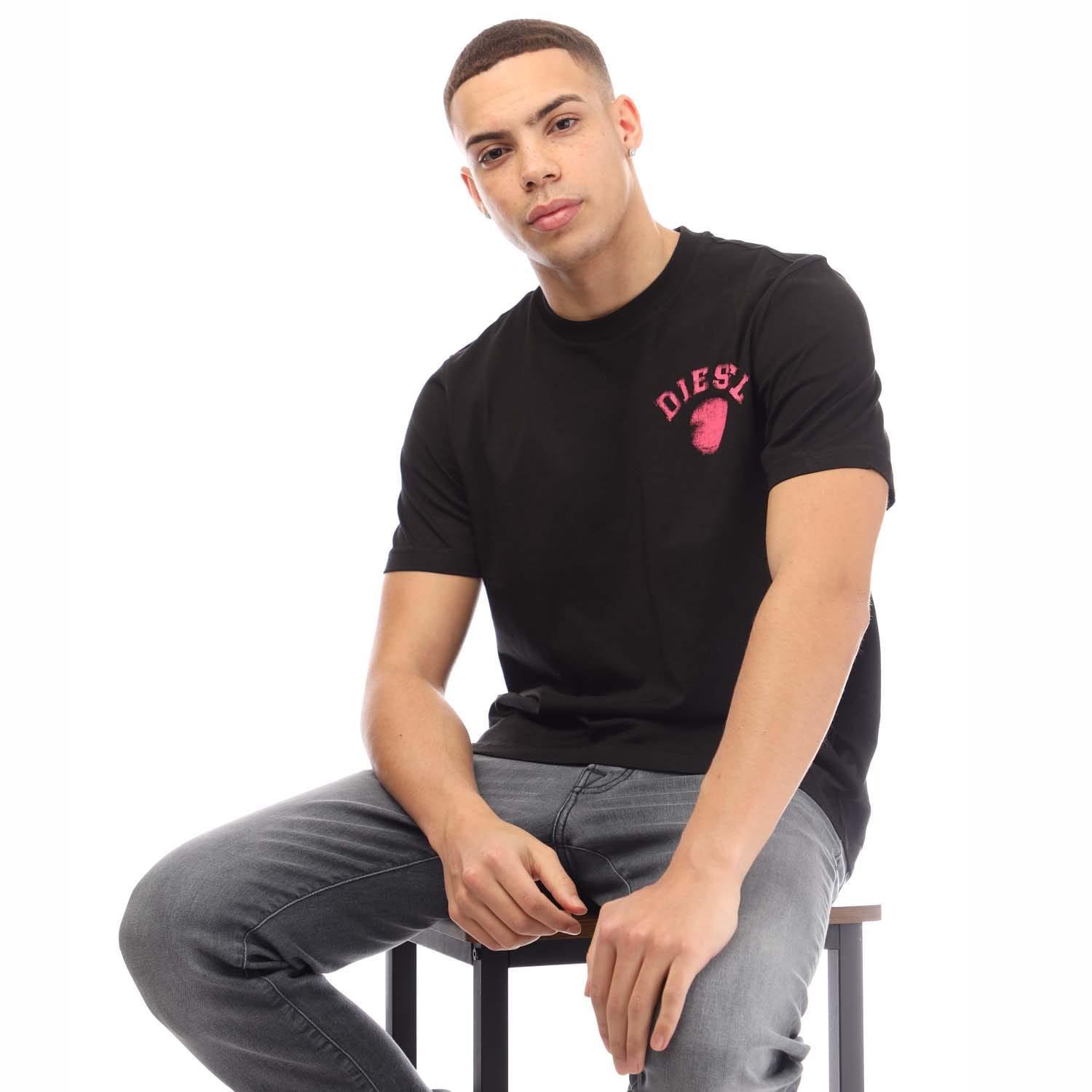 DIESEL TJust 104 Logo Print Kurzarm T-Shirt  