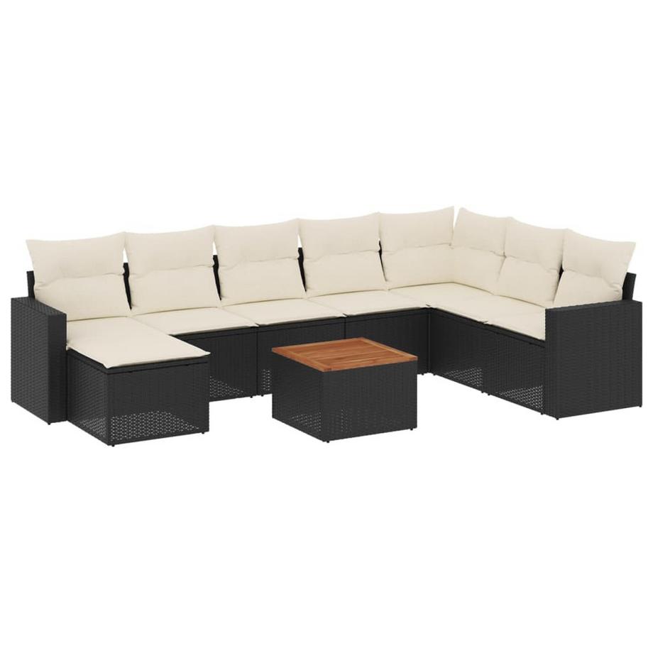 Ensemble de canapés de jardin rotin synthétique
