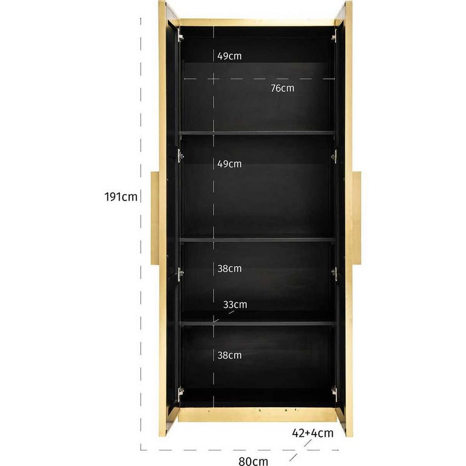 mutoni Schrank Ironville gold 80x191  