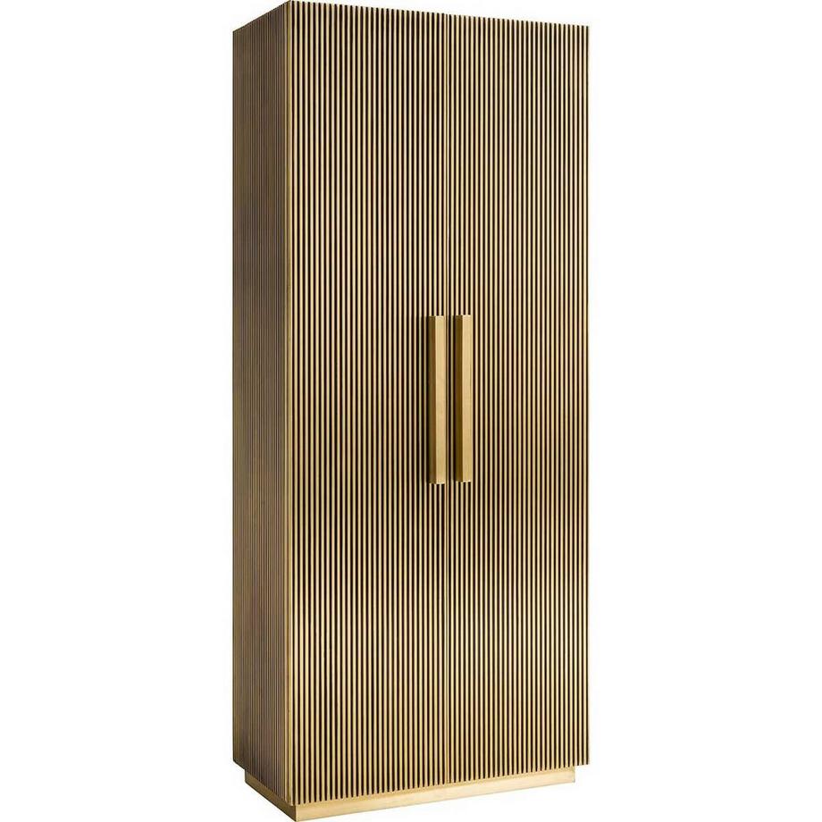 Schrank Ironville gold 80x191