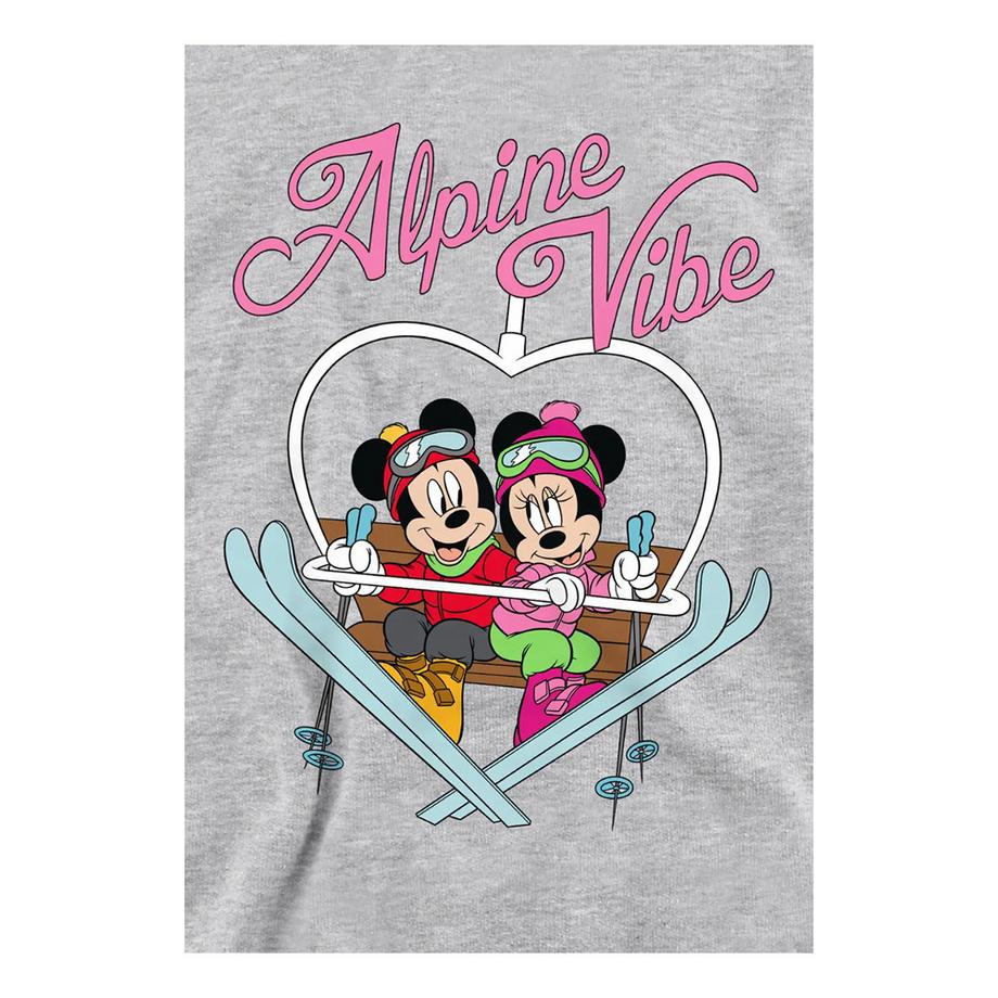 Disney  Sweat À Capuche Motif Mickey Mouse Et Minnie Mouse Alpine Vibes 