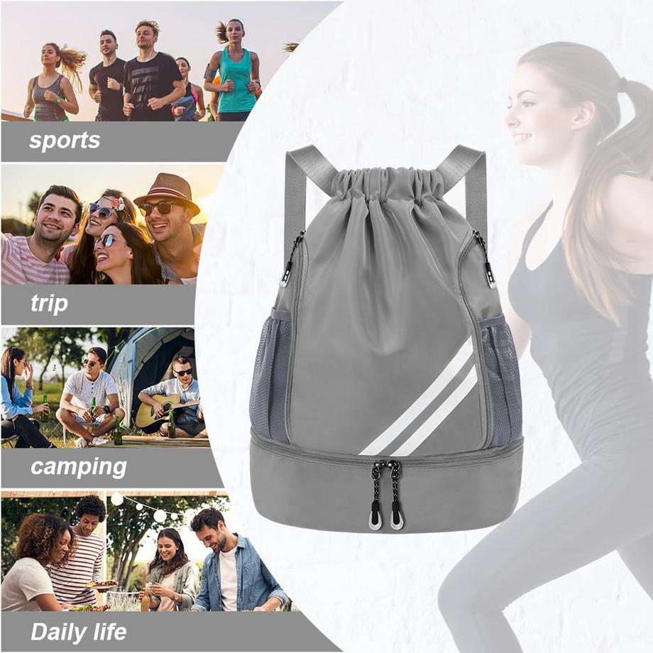 Only-bags.store Sport Kordelzug Rucksack mit grosser Kapazität  