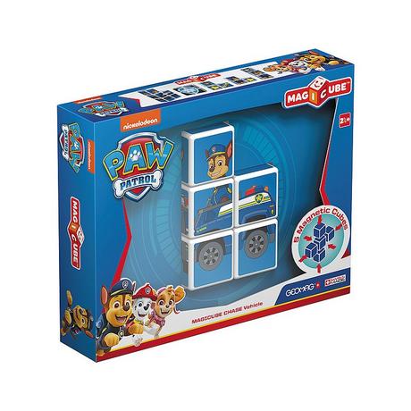 Geomag  MagiCube PAW PATROL 079 Chase's Police Truck 5 Magnetwürfel für Konstruktionen 