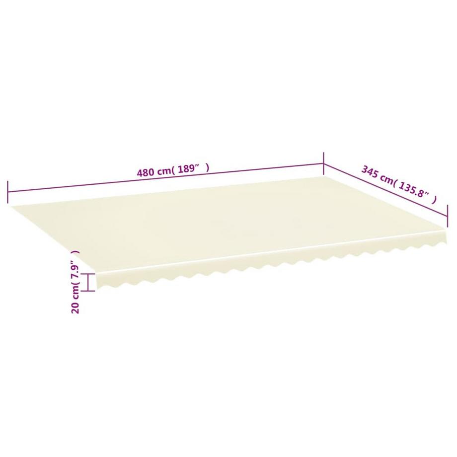 VidaXL Ersatz-markisenstoff polyester  