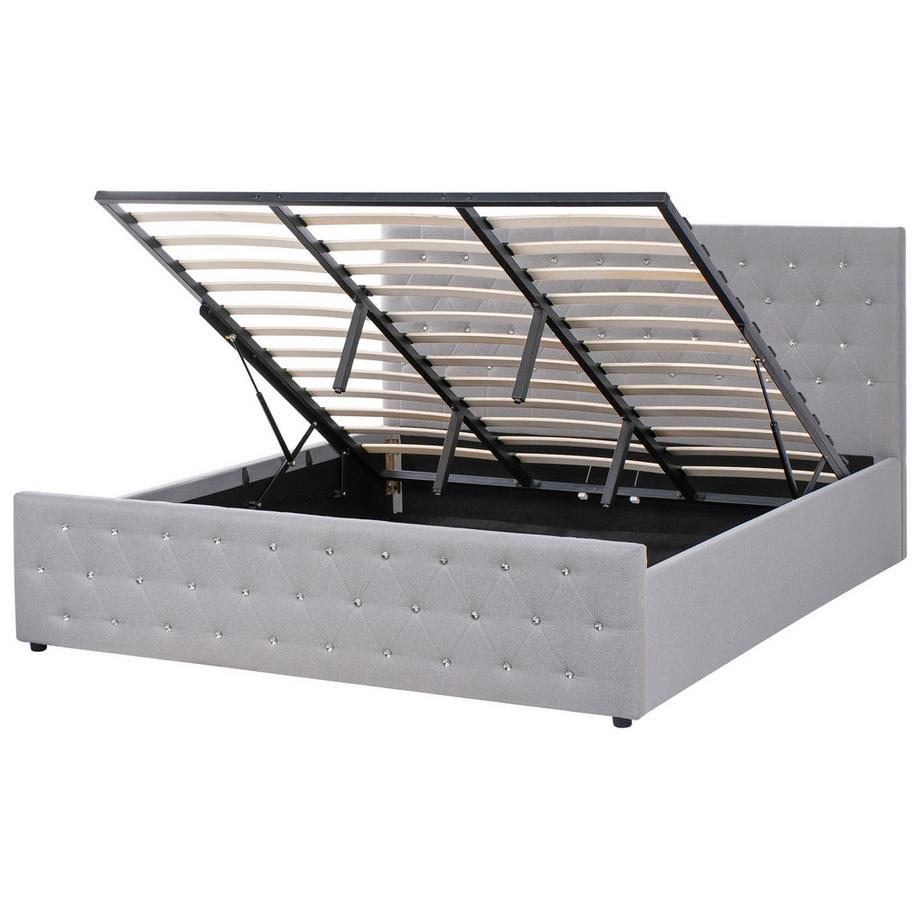 Letto contenitore en Tessuto Glamour AMIENS