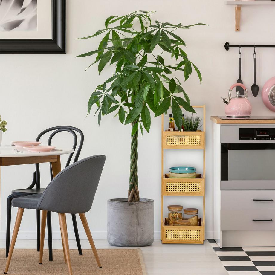 Northix 3-stöckiges Lagerregal aus Bambus  