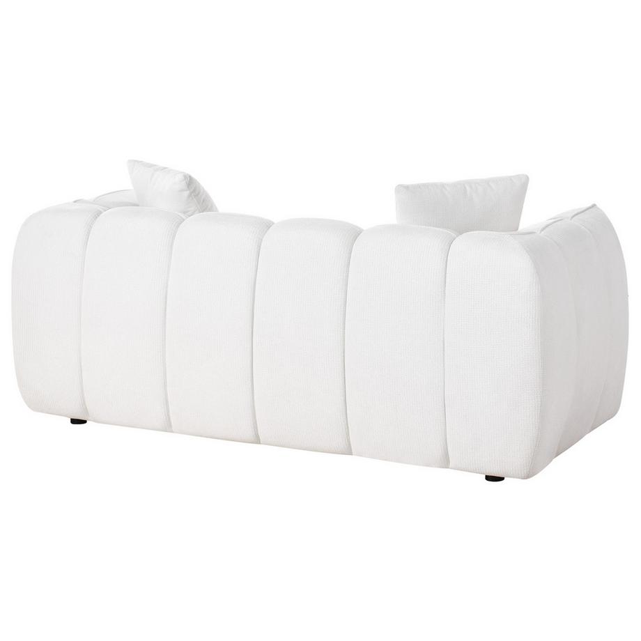 Beliani 2 Sitzer Sofa aus Stoff Minimalistisch NESS  