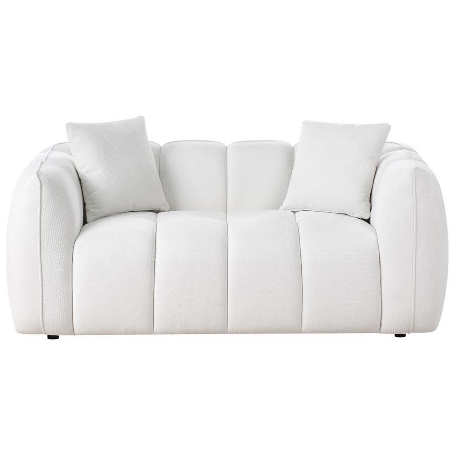 2 Sitzer Sofa aus Stoff Minimalistisch NESS