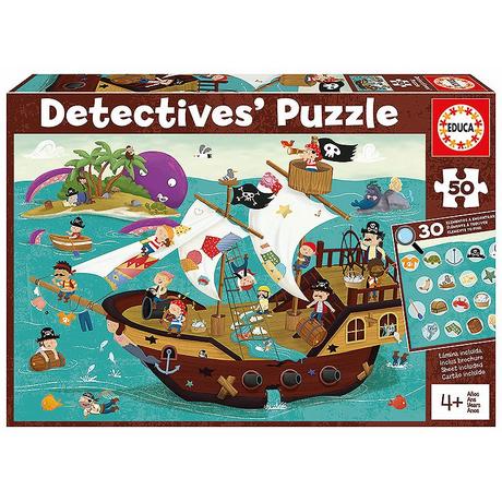 Educa  Puzzle Piratenschiff (50Teile) 