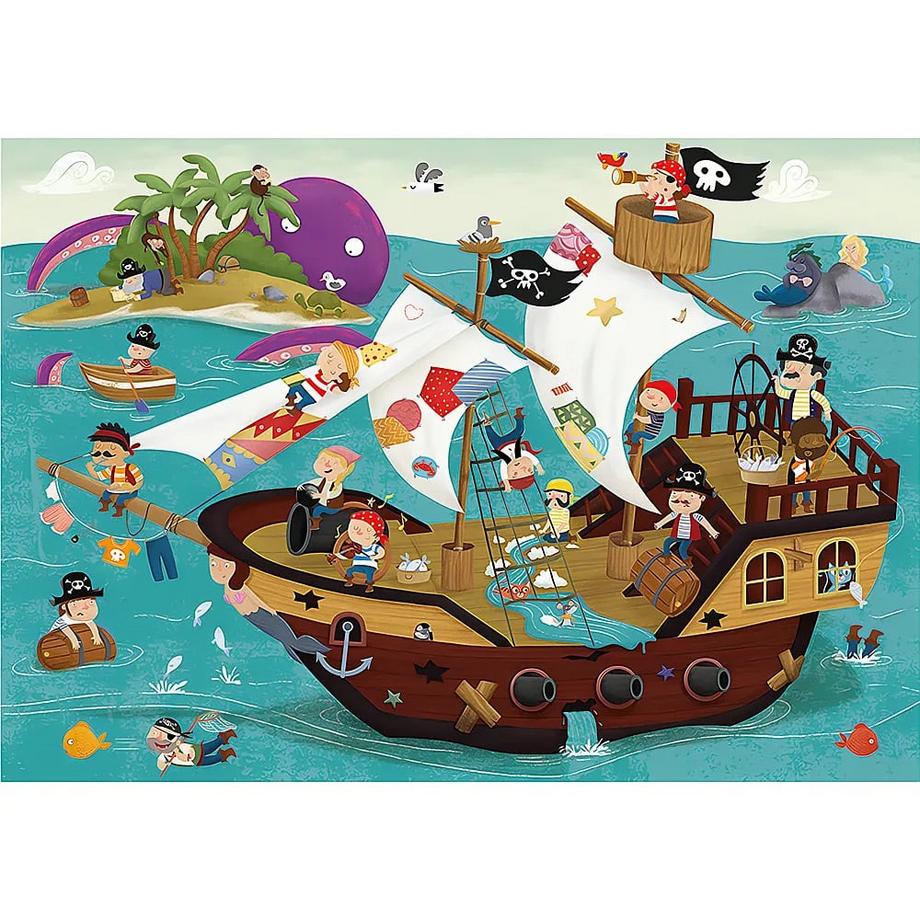 Educa  Puzzle Piratenschiff (50Teile) 