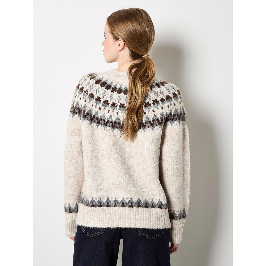 APRICOT Maglione soffice a motivo Fair Isle  