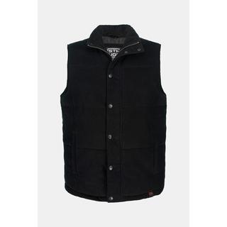 Sthuge  Gilet di velluto a coste con trapuntatura, zip e imbottitura calda, fino alla tg. 8XL 