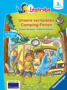 Unsere verrückten Camping-Ferien - lesen lernen mit dem Leseraben - Erstlesebuch - Kinderbuch ab 7 Jahren - lesen üben 2. Klasse (Leserabe 2. Klasse) Niessen, Susan; Klaßen, Stefanie (Illustrationen) Gebundene Ausgabe 