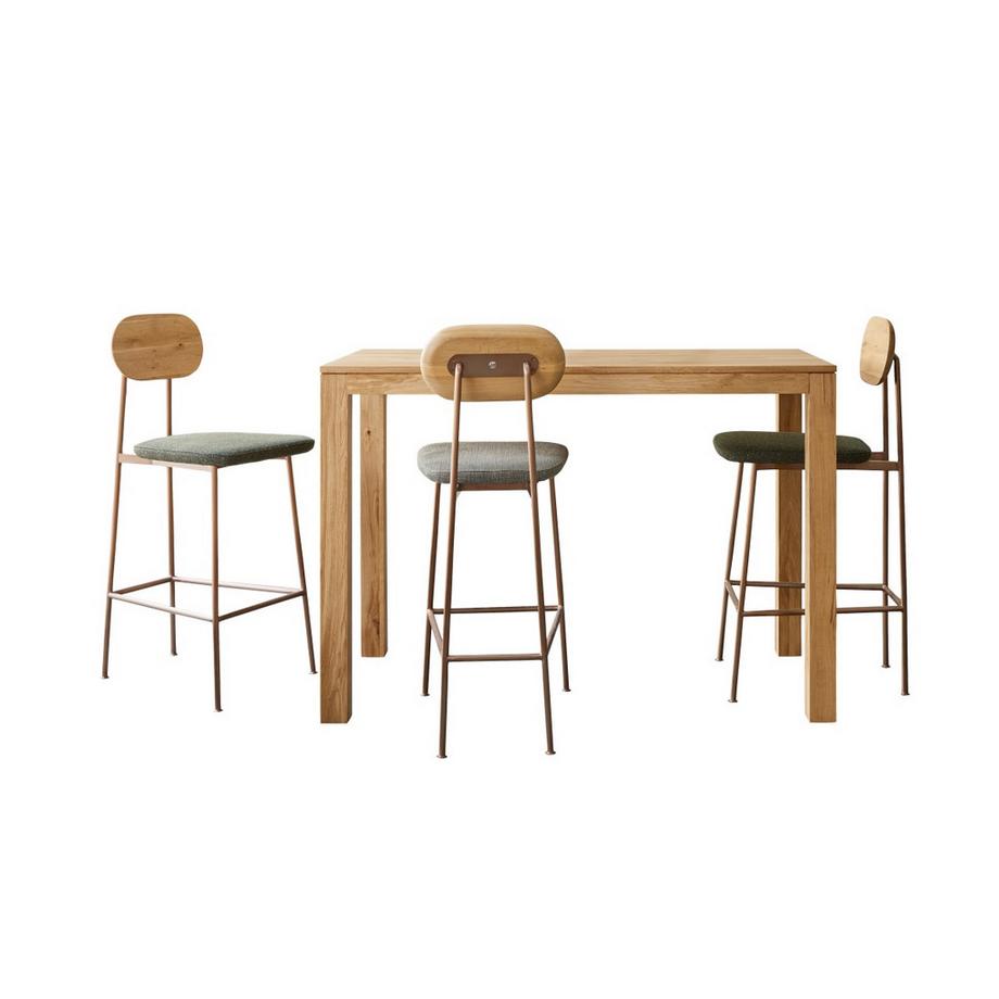 Tavolo bar in legno di quercia massello 4-6 persone Eden