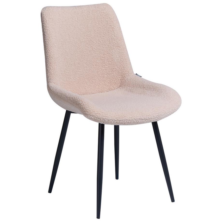 Beliani Lot de 2 chaises de salle à manger en Bouclé  AVILLA  