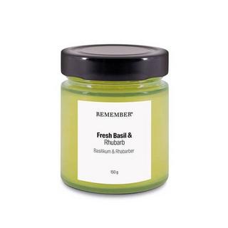 Remember Duftkerze Basilikum & Rhabarber  