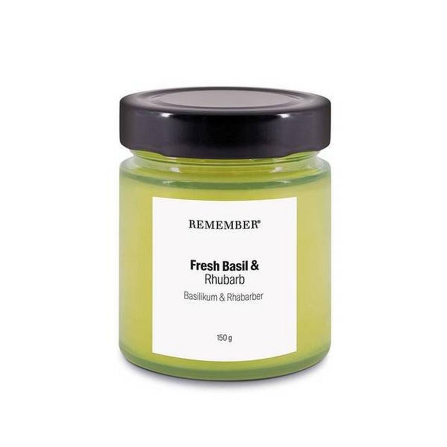 Remember Duftkerze Basilikum & Rhabarber  