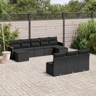 VidaXL set divano da giardino Polirattan  