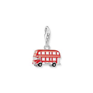 Pendentif à breloques LONDON Bus Rouge