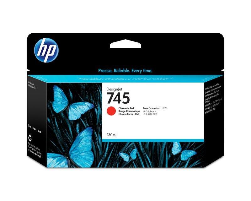 Hewlett-Packard  HP Tintenpatrone 745 chrom. red F9K00A DesignJet Z5600 130ml 