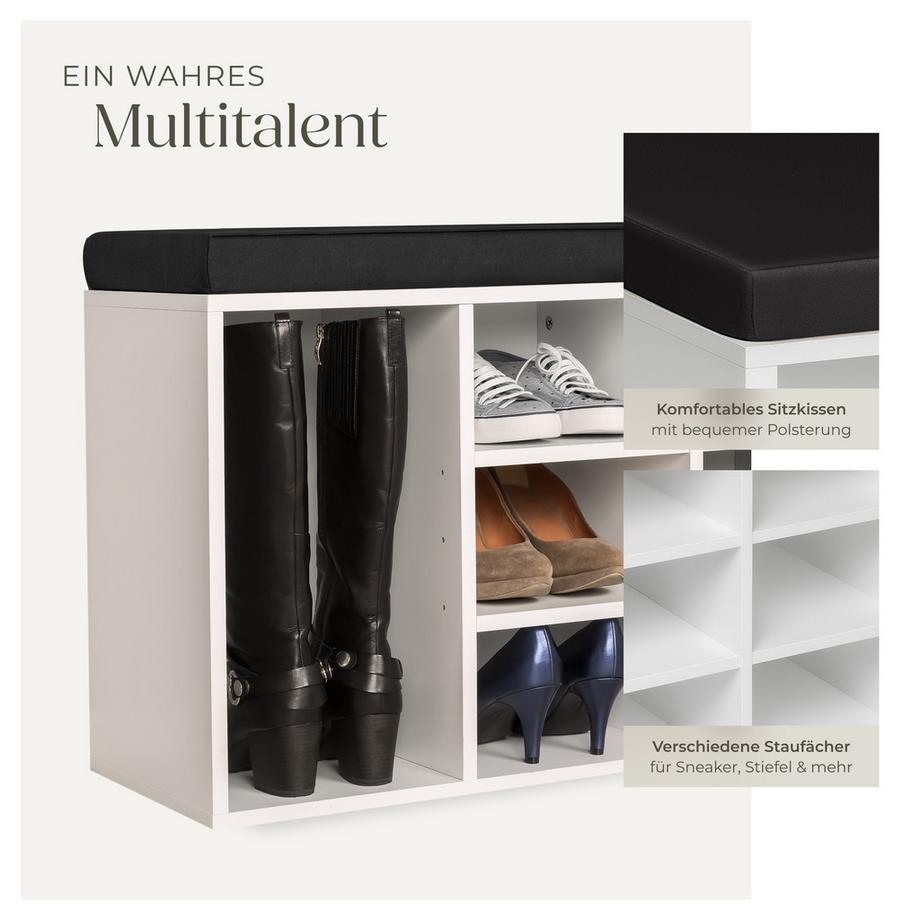 Tectake Meuble à chaussures MAX pour 10 paires de chaussures  