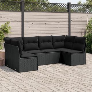 VidaXL set divano da giardino Polirattan  