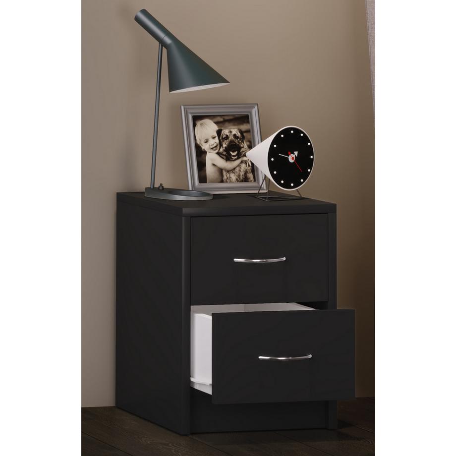 VCM Holz Nachtschrank Beistelltisch Schublade Konsole Nachttisch Boxal Mini  