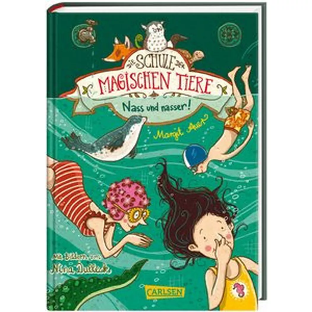 Carlsen - Die Schule der magischen Tiere 6: Nass und nasser, Auer, Margit/ Dulleck, Nina (Illustrationen), Multicolor