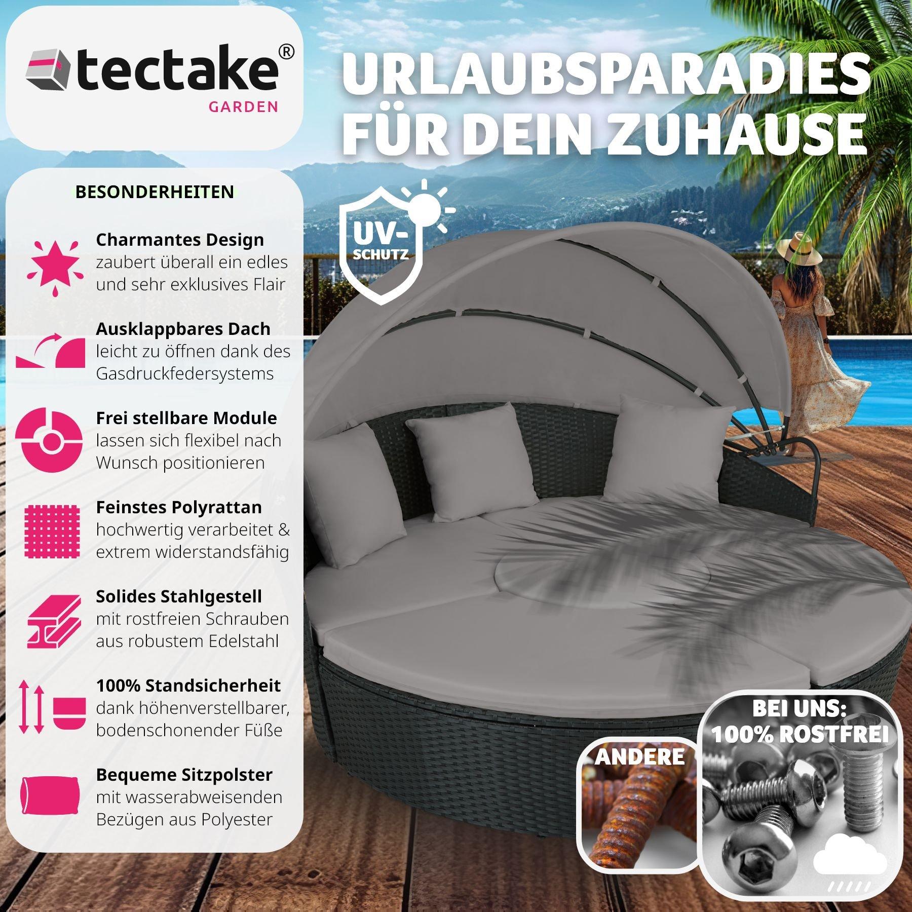 Tectake Rattan Sonneninsel Santorin  