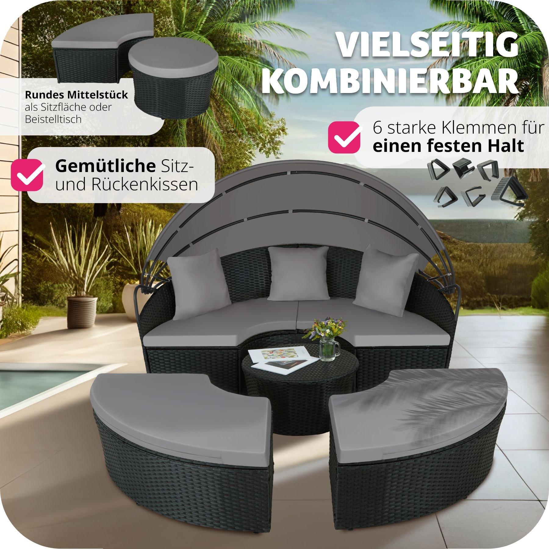 Tectake Rattan Sonneninsel Santorin  