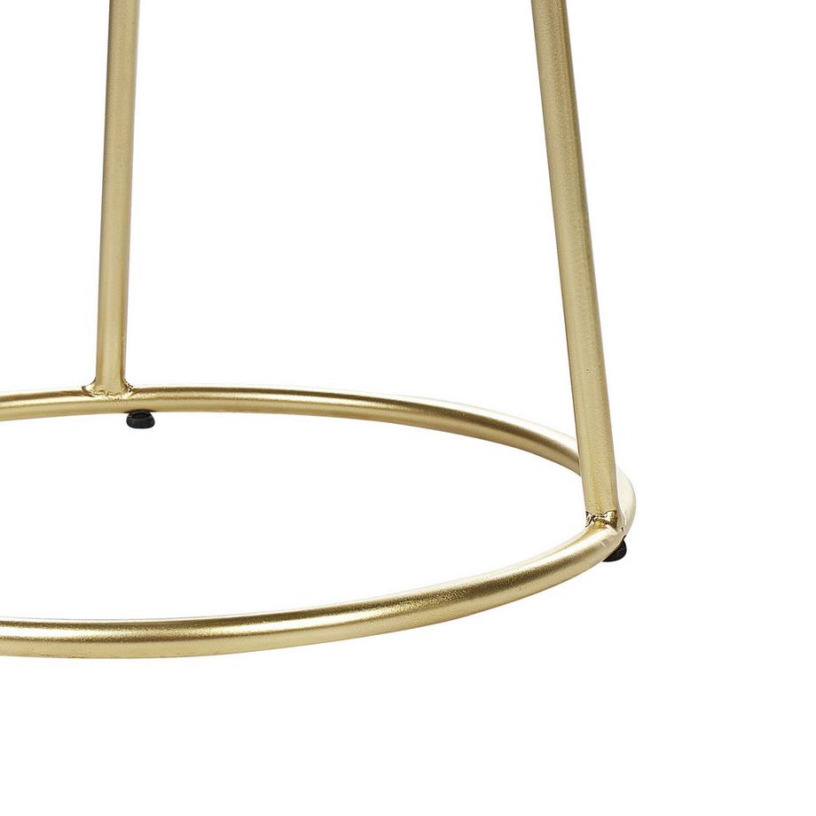 Beliani Hocker aus Samtstoff  DELCO  
