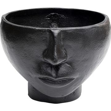 Vase Half Face noir 23