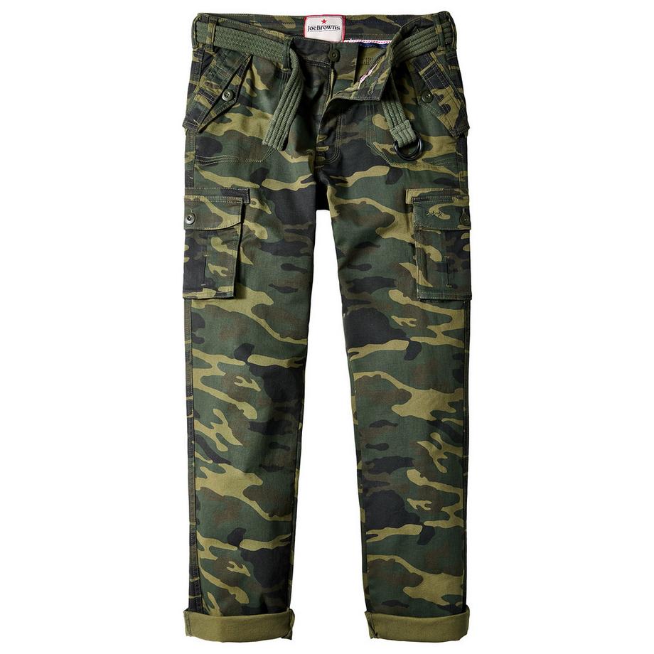 Joe Browns Pantaloni Cargo Camouflage Cachi Vestibilità Regolare  